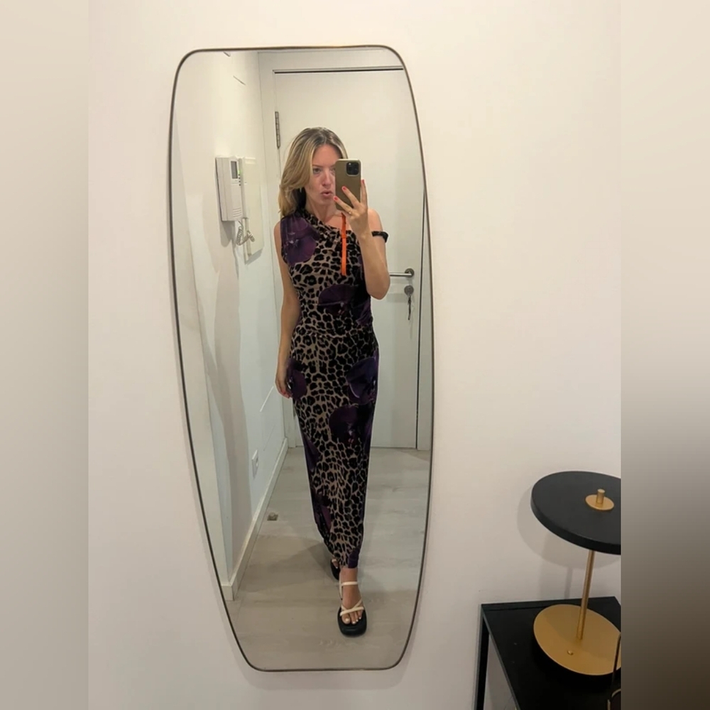 Kaii Animal Print and Purple Dress